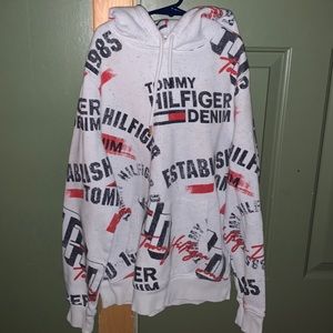 Mens Tommy Hilfiger All over print Hoodie